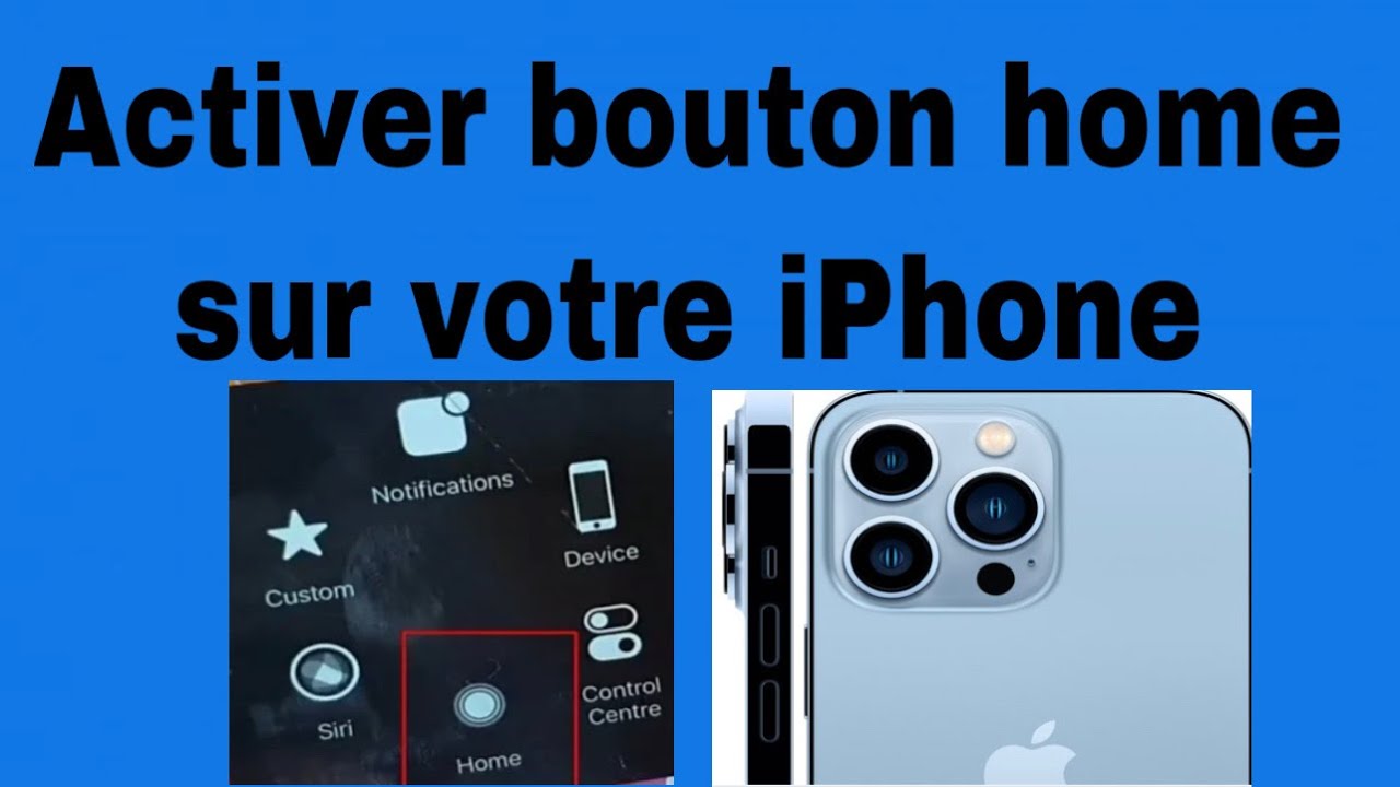ajouter ou remplacer le bouton home sur votre iPhone - YouTube