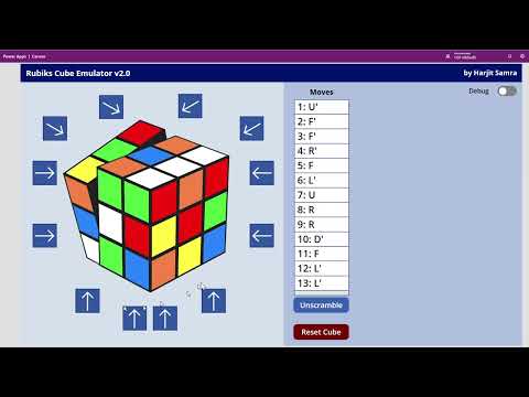 Power Apps Rubik's Cube emulator