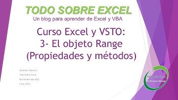 Curso Excel y VSTO: 3- El objeto Range (Propiedades y métodos)