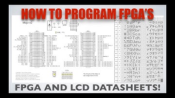 LCD Datasheet and Mojo V3 layout: part of the how to code verilog for a LCD series.