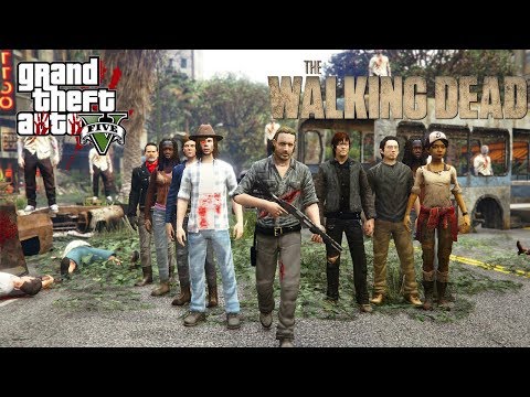 THE WALKING DEAD MOD!! (GTA 5 Mods) INCRIVEL