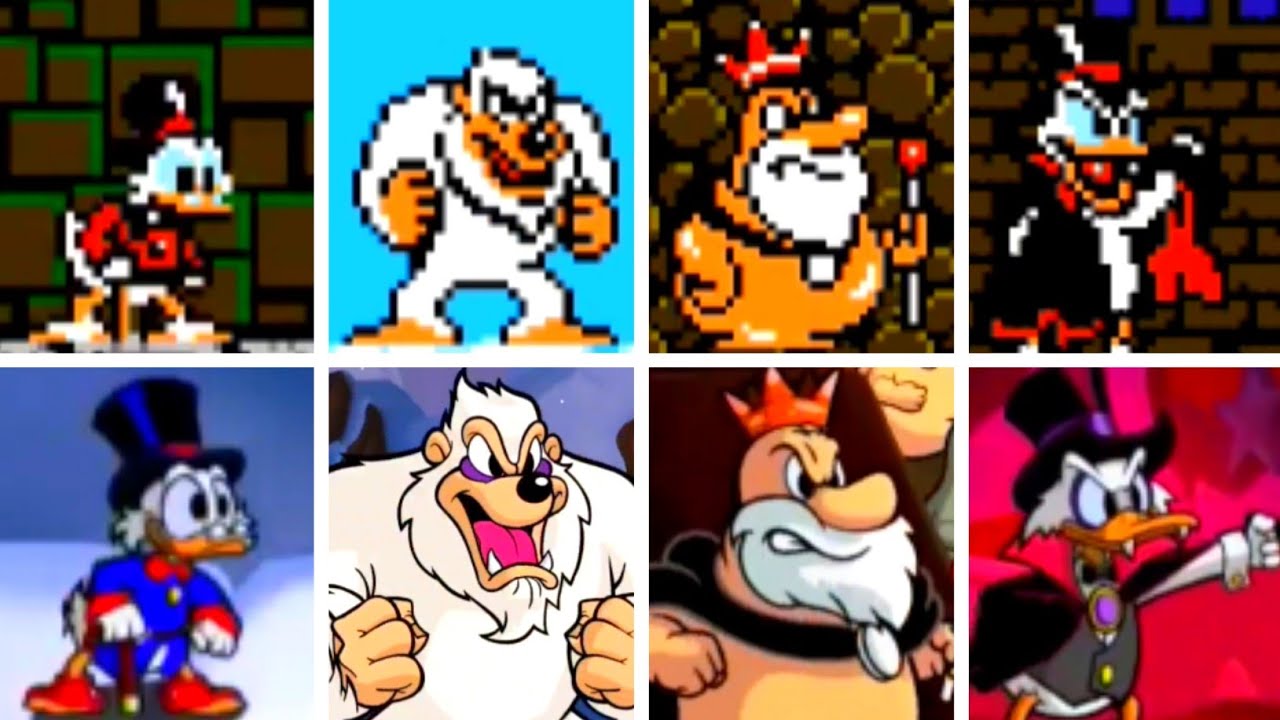 DuckTales Mobile - All Bosses Comparison (Remake vs Original)