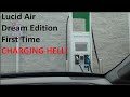 Lucid Air Dream Edition First Charging Hell - 40 MINUTES JUST TO START - Electrify America!