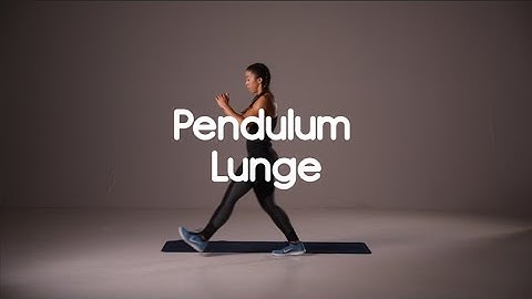 How to do a Pendulum Lunge - 20 Second Demo HIIT Exercise