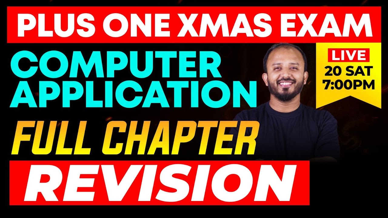 Plus one Commerce | Computer Application | Full chapter Rivision ...