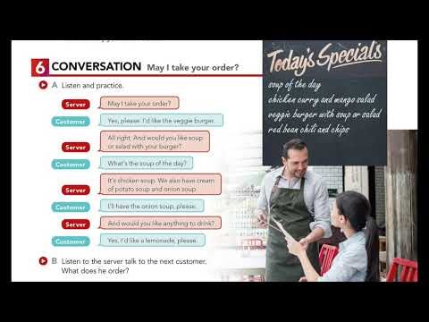U13.6 CONVERSATION: May I take your order?