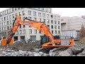 Concrete cracker on 70 tonne Cat excavator