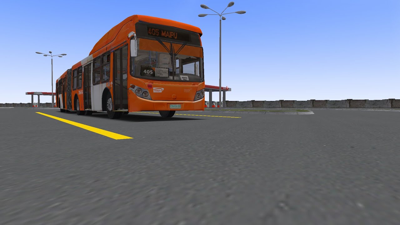 Omsi 2 | Busscar Urbanuss  Volvo B9 SALF | Mapa Santiago Chile
