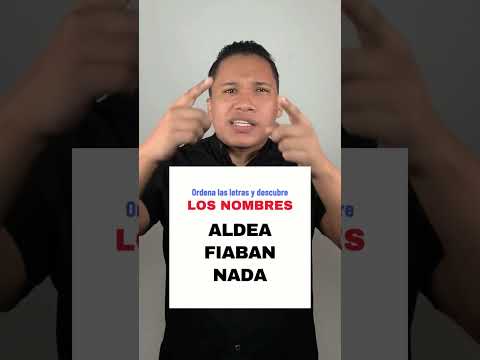 Ordena las letras