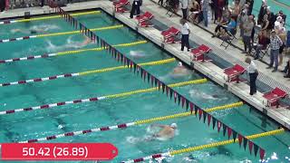 Landon Gentry swims in the 200Y Butterfly A Final NCAP Invite DEC 2019