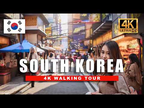 Seoul in Stunning 4K HDR | A Must-See Walking Tour of Korea’s Top Streets!