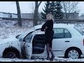 Аварии на регистратор - гололед (зимняя подборка). accident