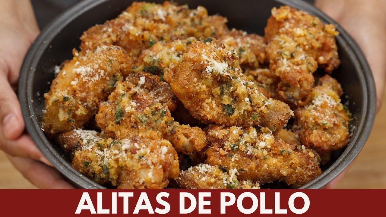 Alitas de Pollo Fritas, Alitas de Ajo Parmesano | Katastrofa La Cocina -  YouTube