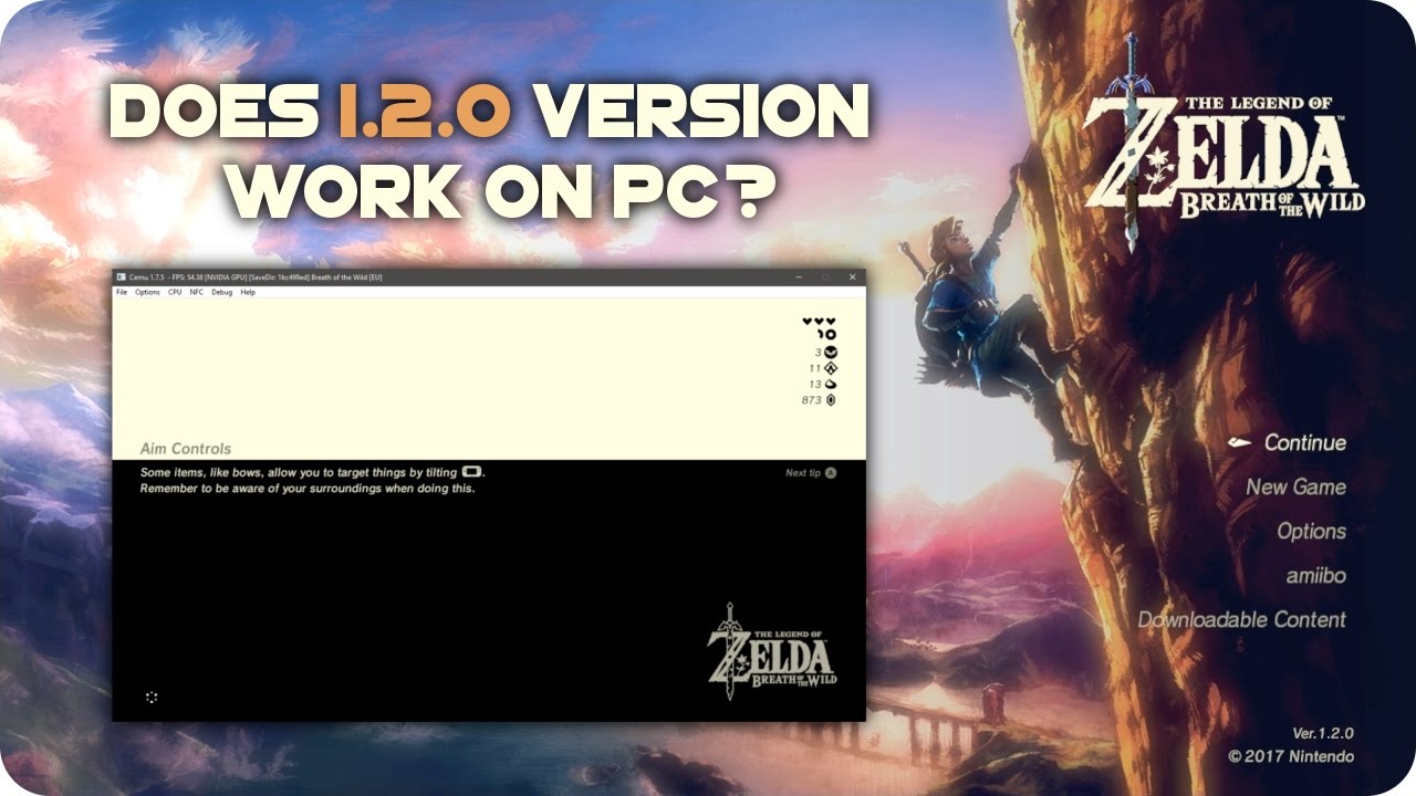 Emulating BotW on PC with CEMU and Wii USB Helper · GitHub