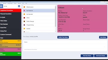 Scytec DataXchange Operator Data Interface - Machine Monitoring