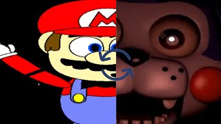 Five Nights at Mario's and Five Nights at Candy's But They have Swapped Jumpscare Sounds