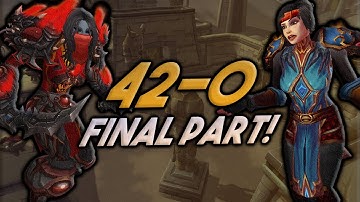 42-0 Challenge Finale (KEPT GOING TILL WE LOST) | Rank 1 Mage WoW Shadowlands PvP Arena | Aeghis