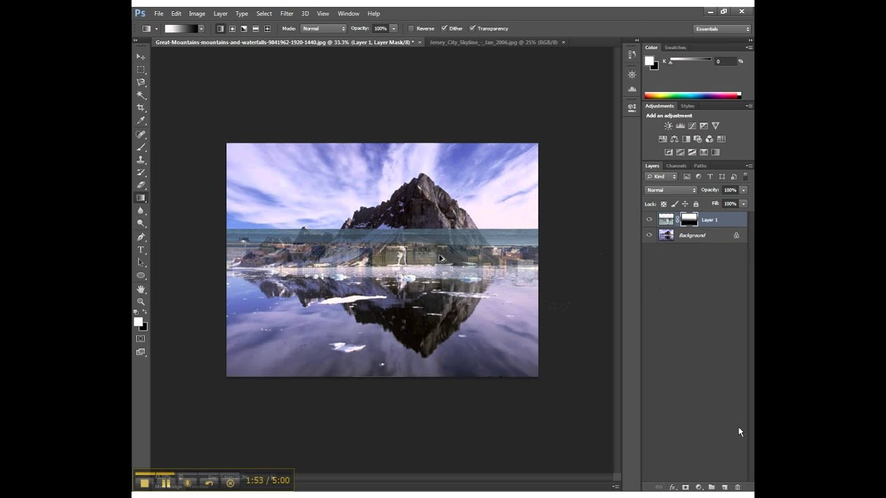 Create and Edit Layer Masks in Photoshop CS6 - YouTube