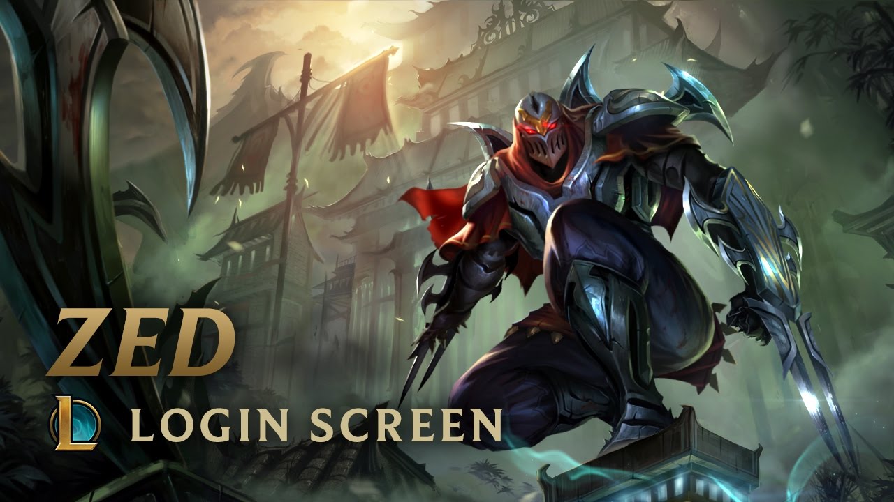 Zed, the Master of Shadows | Login Screen - League of Legends - YouTube