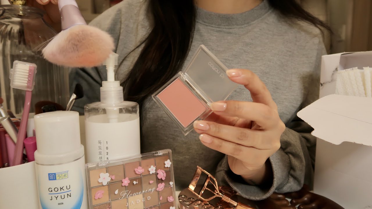 ASMR Fast makeup for you who are late❤️ 4 Minutes!! (aggressive)