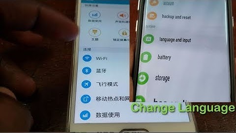 Change Phone language from Chinese to English