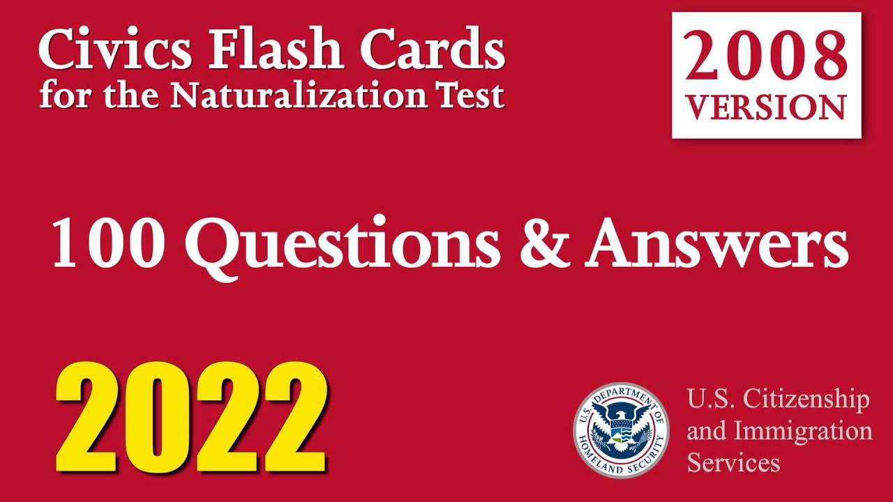 US Citizenship Test 2022 [100 QUESTIONS & ANSWERS] - YouTube