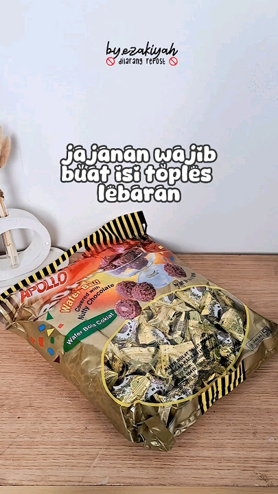 🛒 Apollo roka wafer bola coklat | Klik link belanja di bio, pilih No. 284