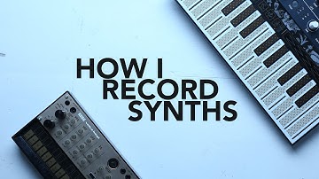 How I record hardware synths (with Ableton live example)