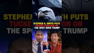 Stephen A. Smith Puts Tucker Carlson on the Spot Over Trump! 🔥  #shorts #uspolitics #iran #trump