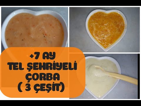 7 bebeklere tel sehriyeli corba tarifleri 3 cesit kiymali yogurtlu besleyici youtube