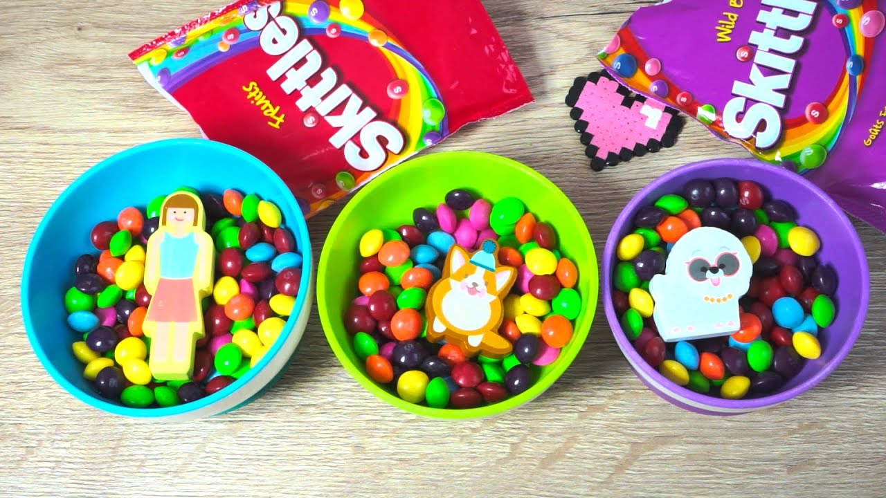 Satisfying Skittles Candy Mixing | ASMR - YouTube