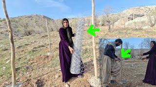Real Life of Nomads | Teamwork in the Mountain Shelter Garden