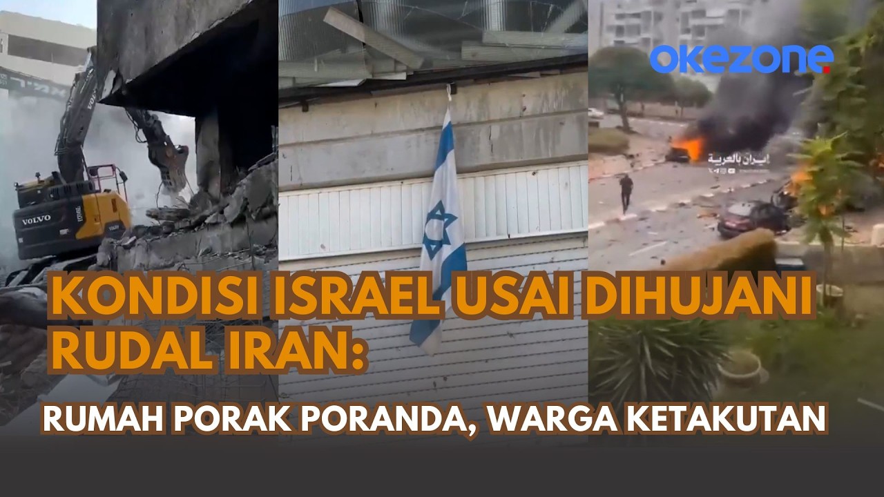 Kondisi Israel usai Dihujani Rudal Iran: Rumah Porak Poranda, Warga Ketakutan