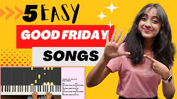 5 Good Friday Songs with AMAZING Chord Patterns on Piano | Hindi Christian Songs Piano|Yeshu Ke Geet