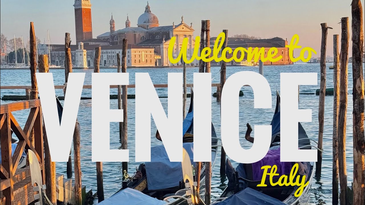 Venice, Italy. The golden hour. Walking tour. 2026. 4K video.
