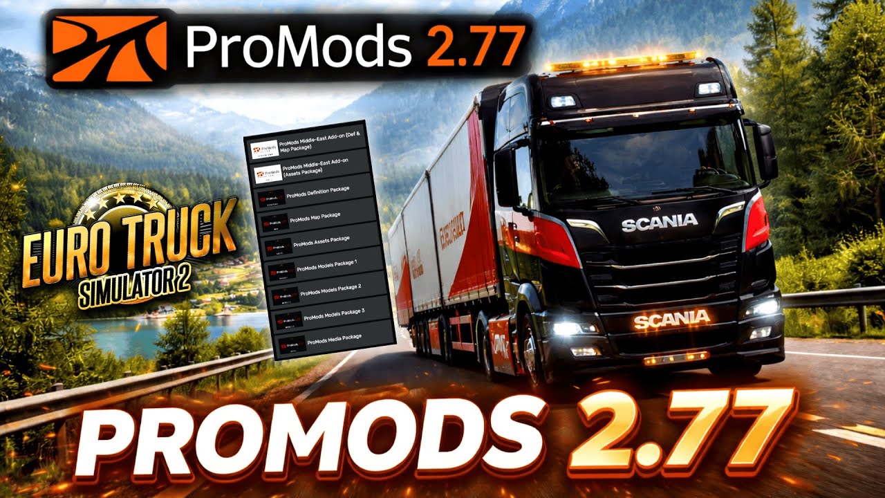 How to Download & Install ProMods 2.77 | Middle East Addon |Full Guide Step By Step |New Update 1.57