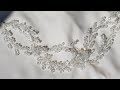 Kristal Boncuklarla Kolay Turban Aksesuarı Yapımı - DIY Beaded Bridal Headpiece