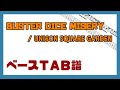 【ベースTAB譜】BUSTER DICE MISERY / UNISON SQUARE  GARDEN【自作カラオケ音源】