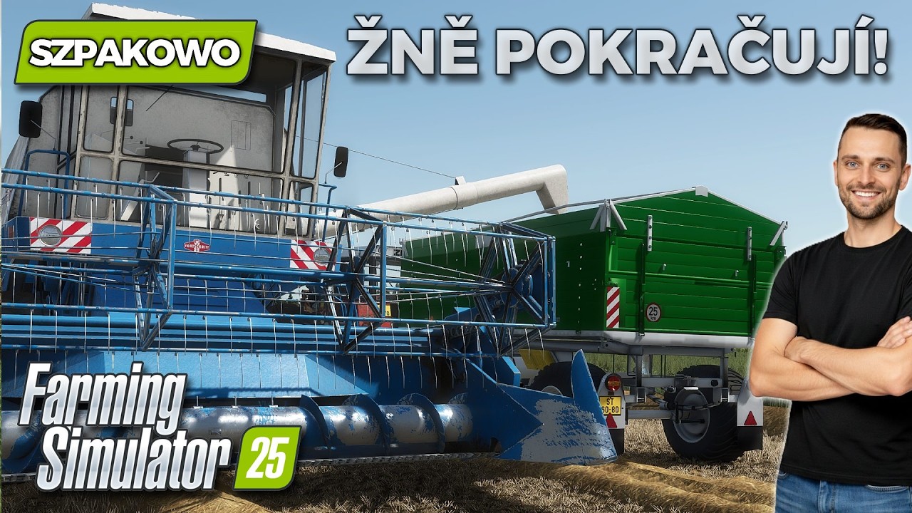 FS25 | Szpakowo🐦 #22 | ŠPALDA vs ŽITO! 🌾 Jaký je výnos? | Fortschritt E512 | Let’s Play