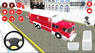 Membeli Mobil Truk Pemadam Kebakaran Baru, Real Fire Truck Driving Simula Part #17, Android Gameplay screenshot 4