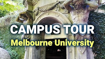 Rondleiding door de campus van de Universiteit van Melbourne, met🎵 muziek