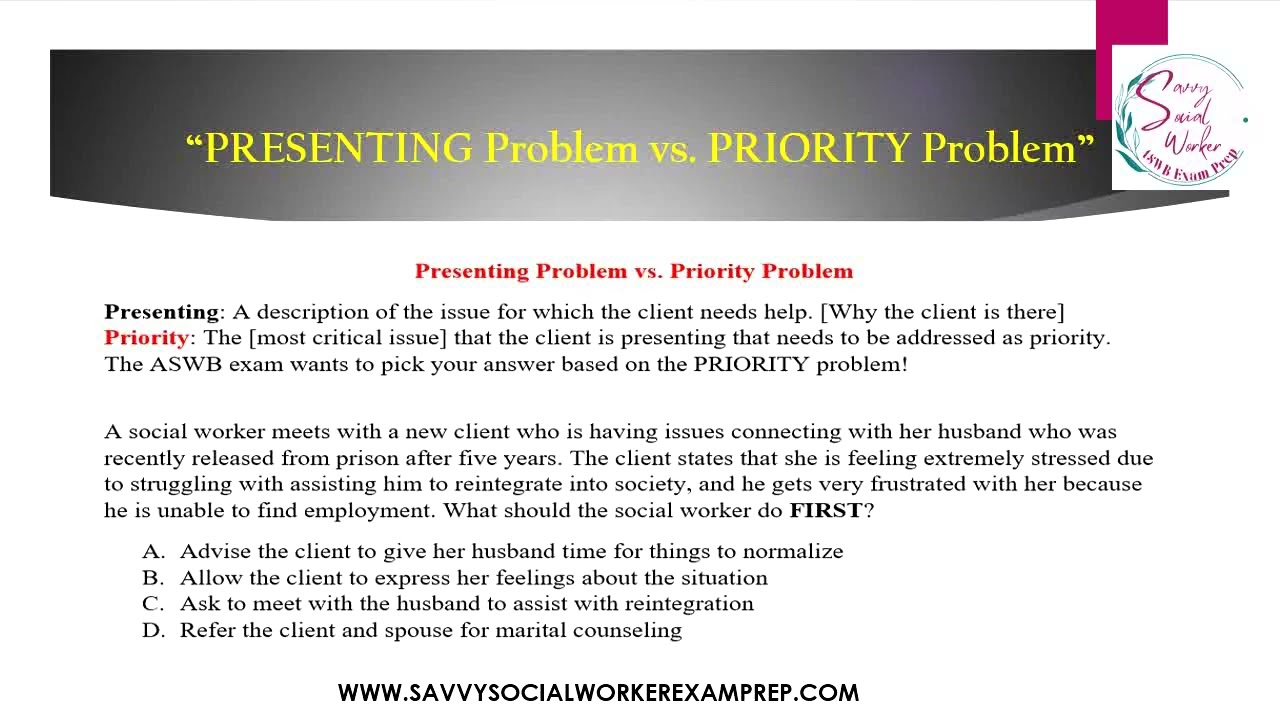 example of presenting problem in case study