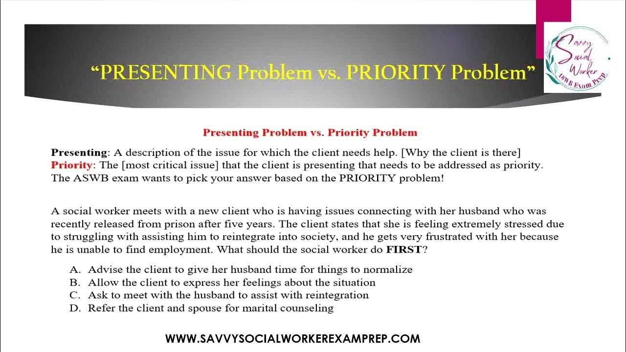 Presenting vs priority problem tutorial youtube