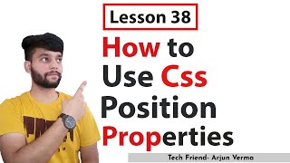 Lesson 38 | Css Position Properties | Static And Fixed Css Properties In HTML...