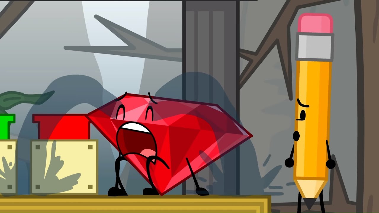 Край руби. BFDI Рубин. BFDI игры. BFDI crying. Руби BFDI.