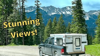 The BEST Hidden Gem Camping in Colorado!  Living in A Pop Up Truck Camper!