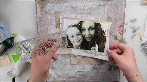 Easy mixed media BACKGROUND technique - page for beginners