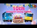 Selamat Ulang Tahun Tayo! l Happy Birthday Bahasa Indonesia l Tayo Bus Kecil