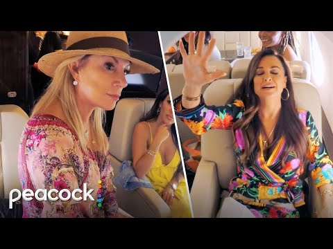 Ramona Already Throwing Shade On Plane to Turks and Caicos | The Real Housewives Ultimate Girls Trip