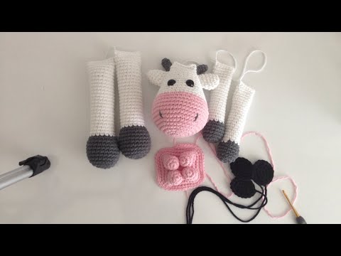 66# amigurumi inek örüyoruz 2. bölüm kol bacak ve meme yapımı